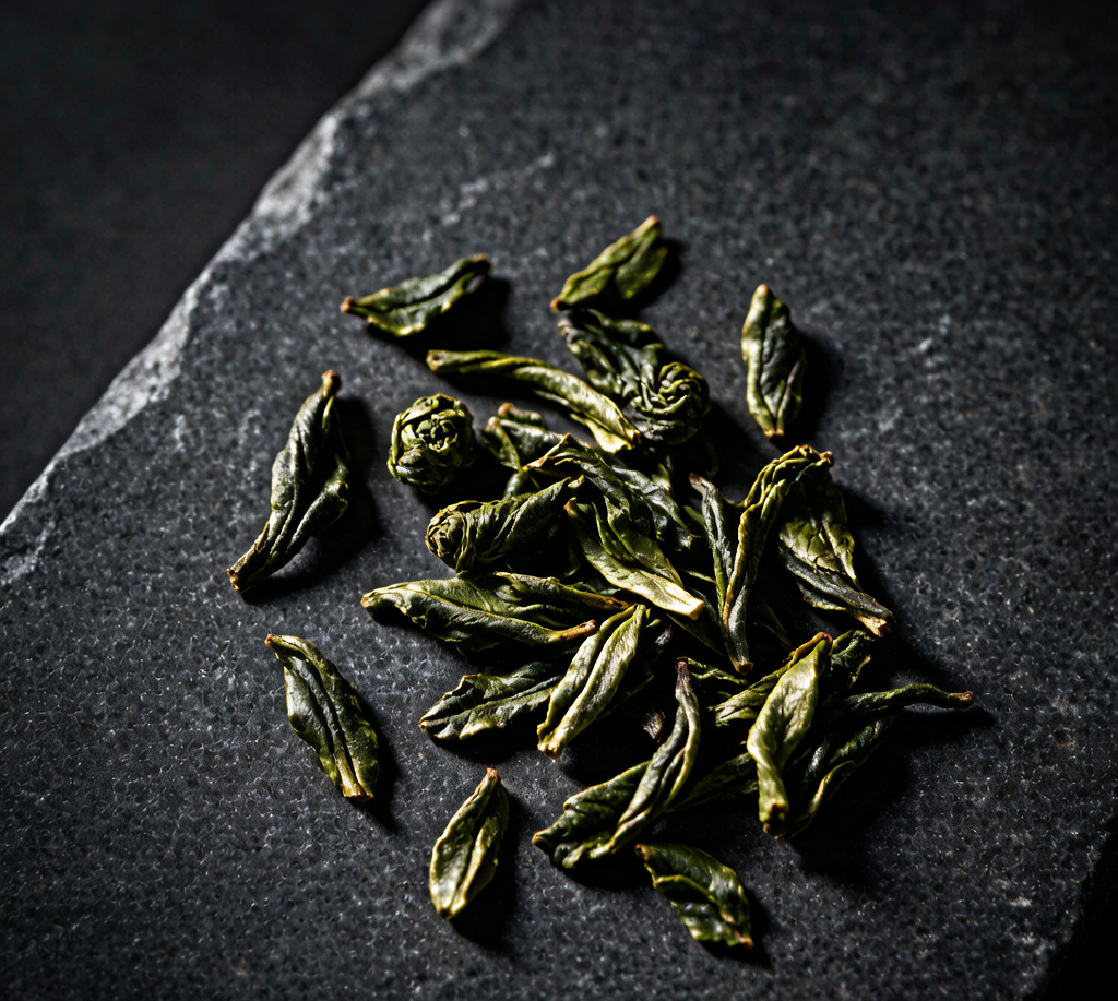 Zhejiang Longjing green tea leaves